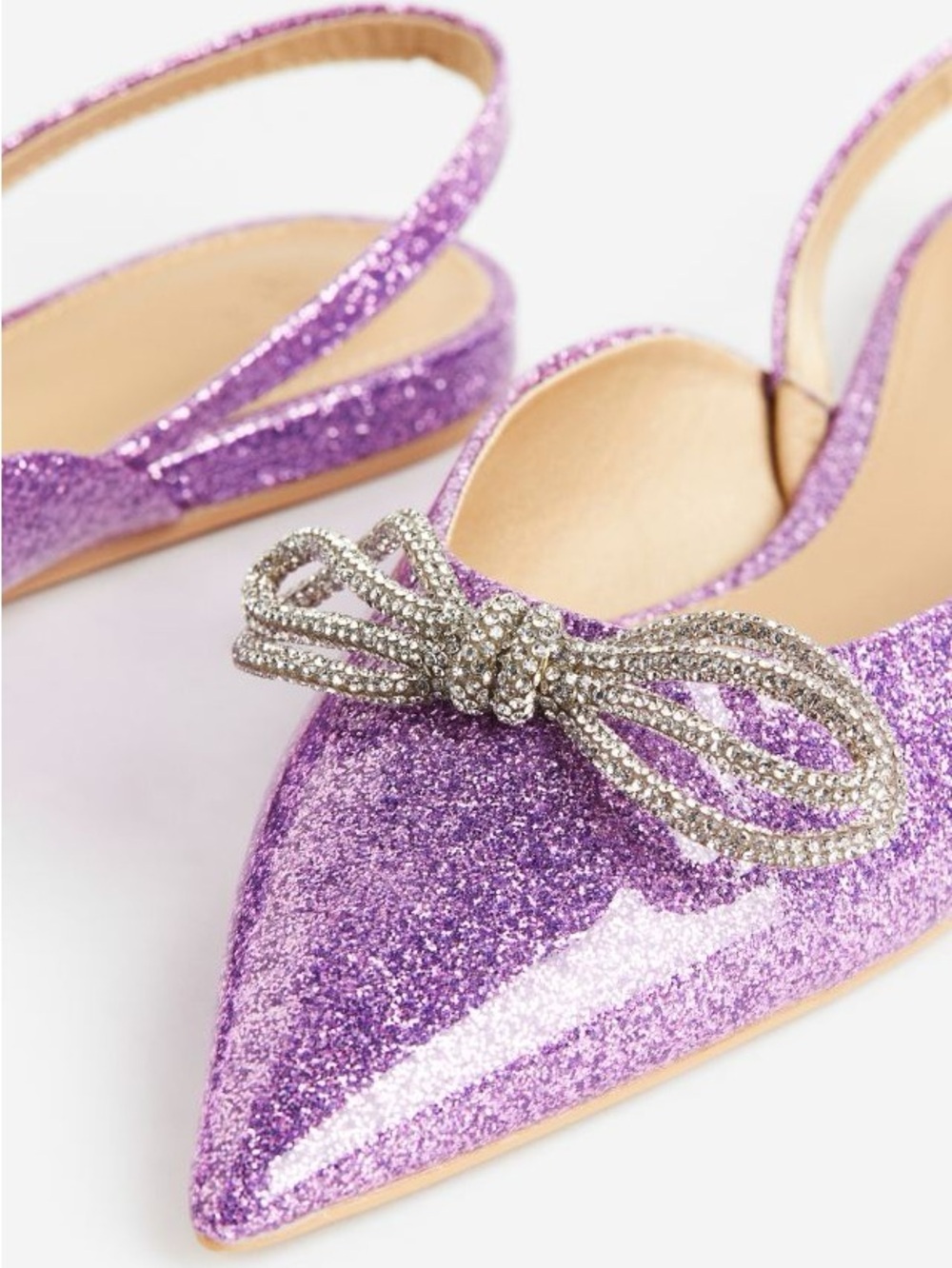 Glitter Slingback Flats - Picture 3 of 4